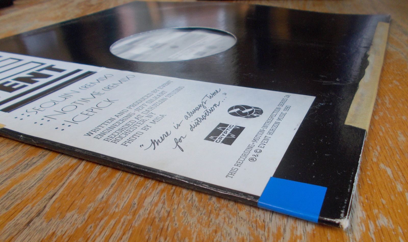 EVENT Sequin NoTime IcePick Electro 331/3 RPM Vinyl 12" Record 1990 Roc Rulin' - Image 3