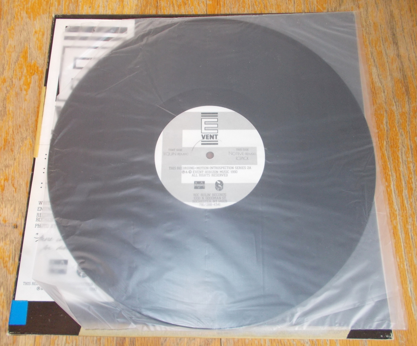 EVENT Sequin NoTime IcePick Electro 331/3 RPM Vinyl 12" Record 1990 Roc Rulin' - Image 6