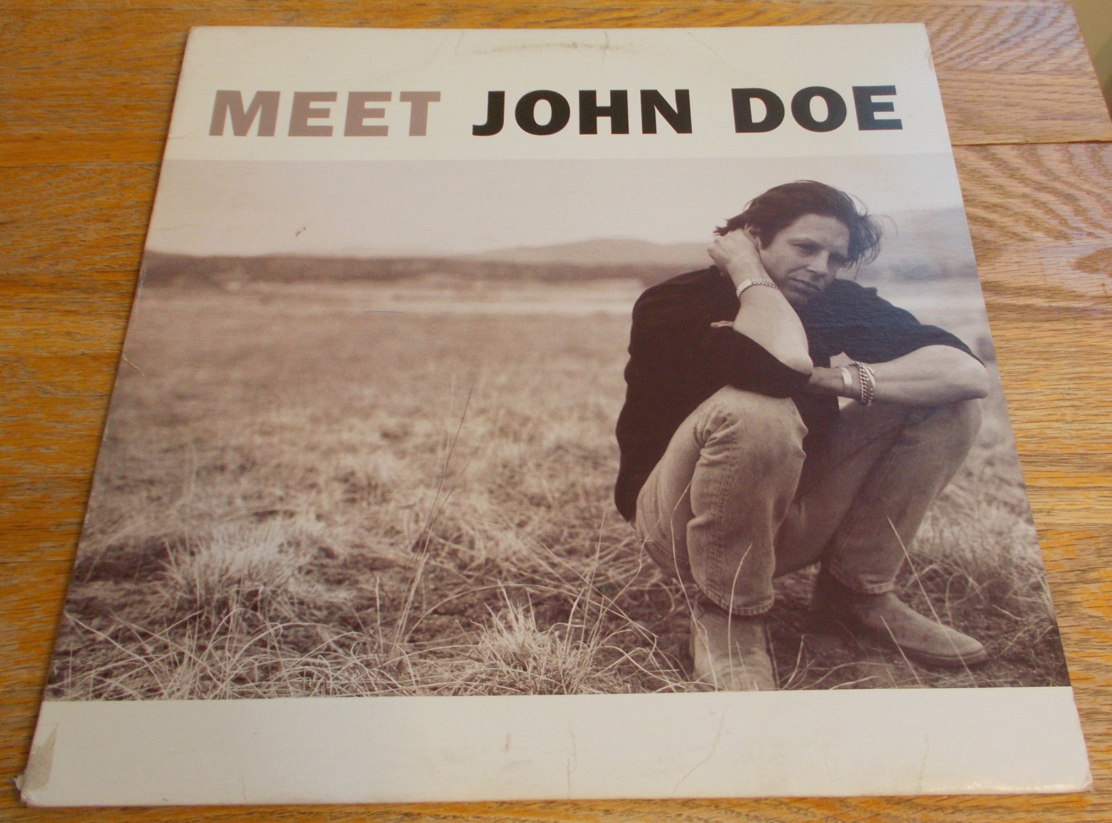 John Doe Meet John Doe 12" Vinyl Record LP 33RPM 1990 DGC 24291 David Geffen