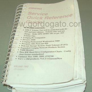 Compaq Quick Service Reference Guide 1997 Presario, Etc.