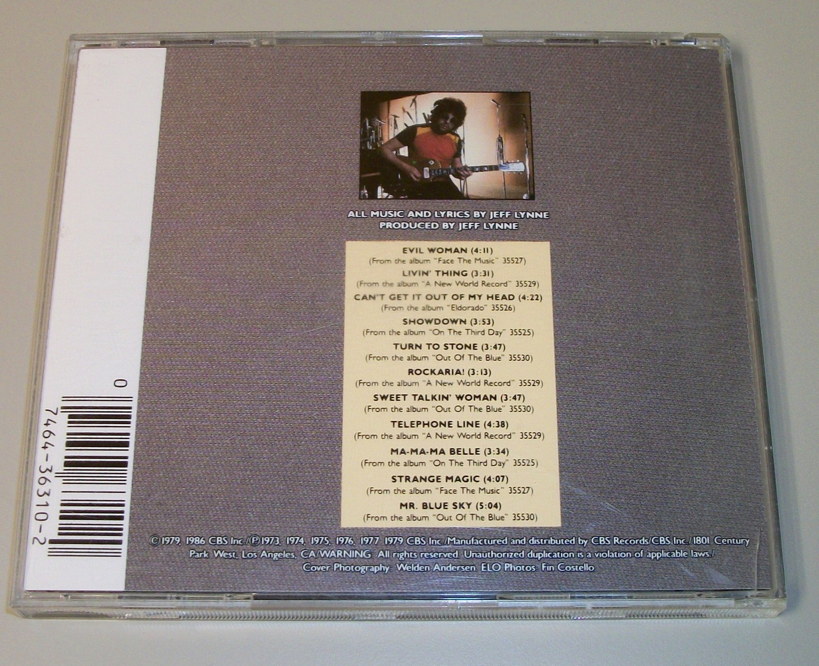 Electric Light Orchestra ELO's Greatest Hits ZK 36310 CBS Associated CD Jet 1986 - Image 5