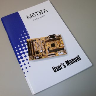 Biostar M6TBA Mainboard Motherboard User's Guide Manual Book Pentium II 2 1999