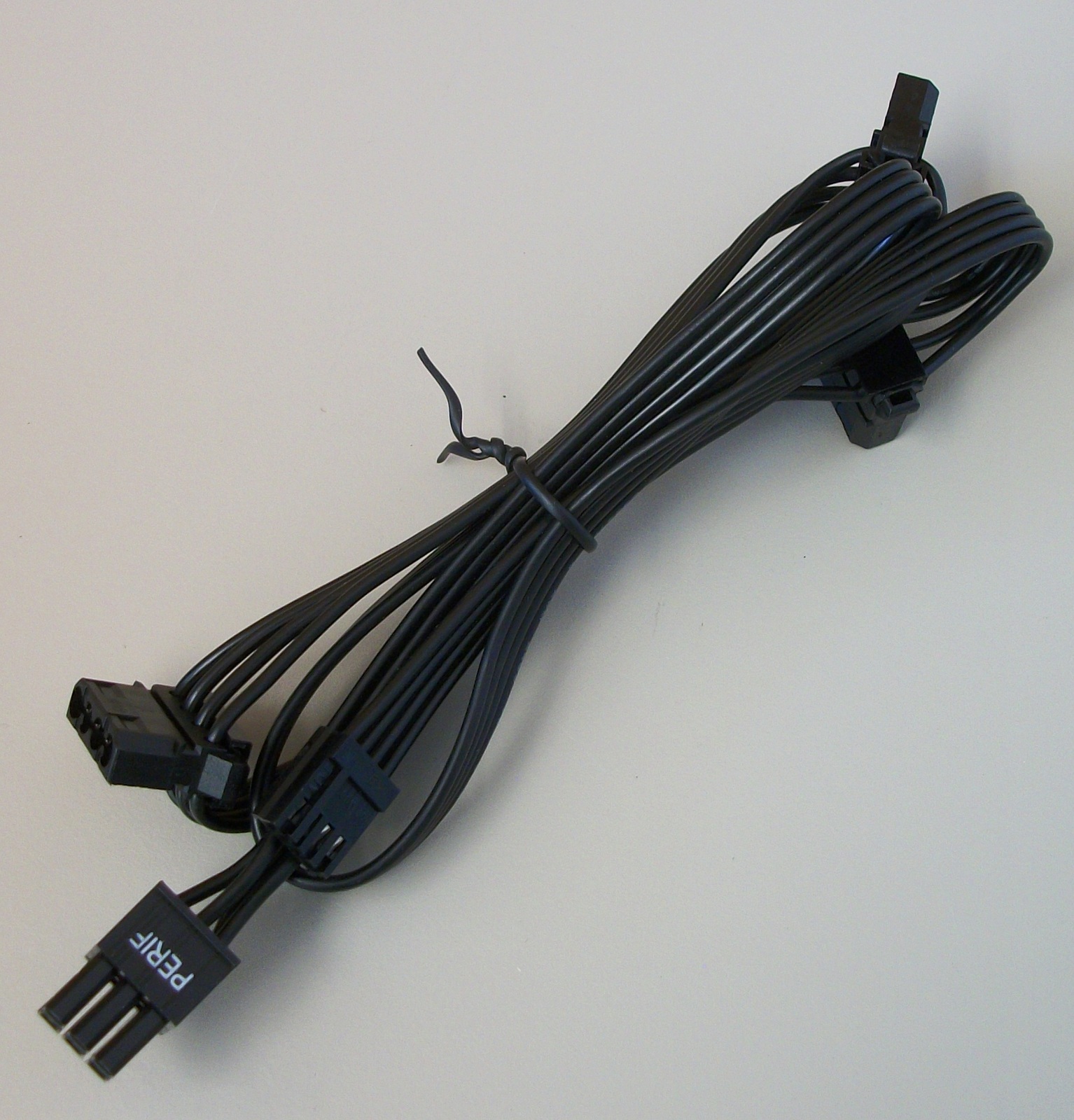 3 x Molex, 1 x Floppy Plugs Modular Power Cable for EVGA 500BQ Power Supply 34"