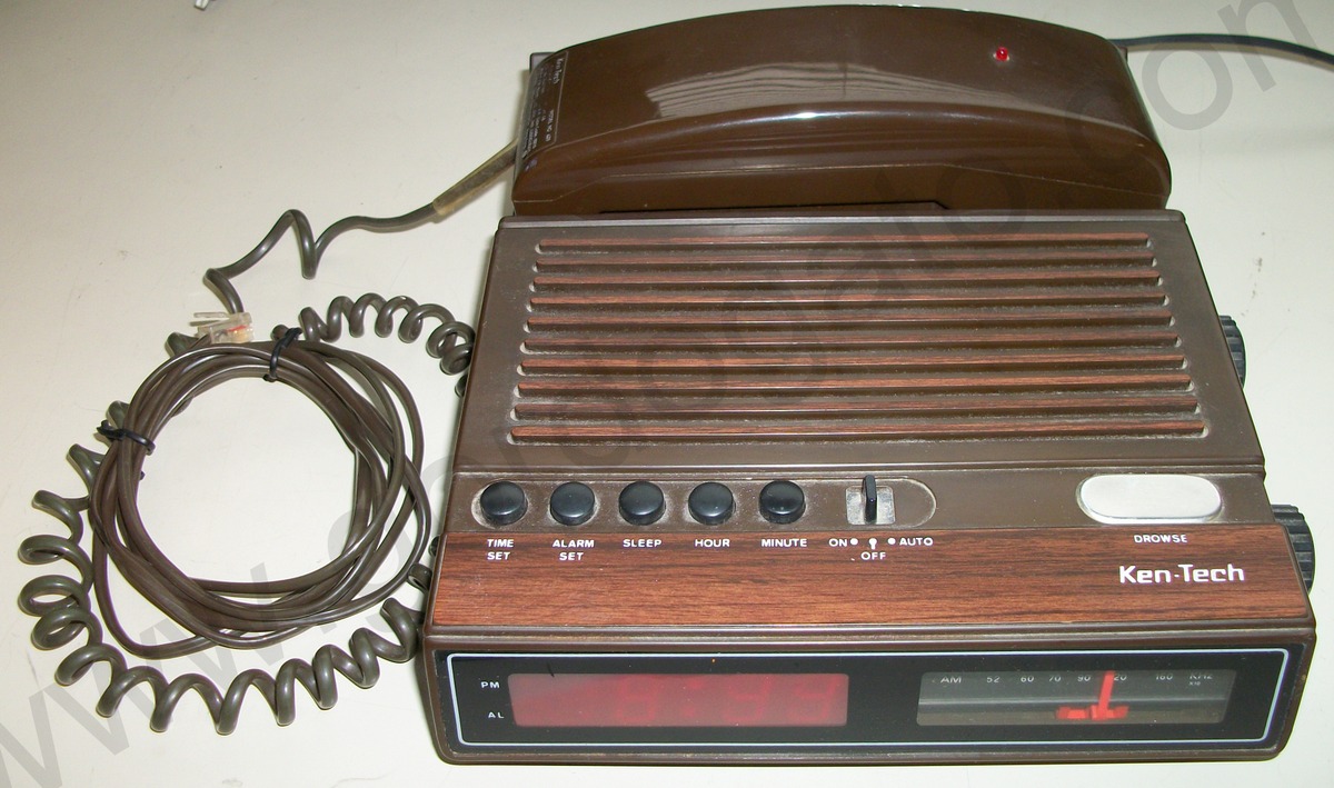 Ken-Tech Digital Clock Radio w/ Phone RP-2199