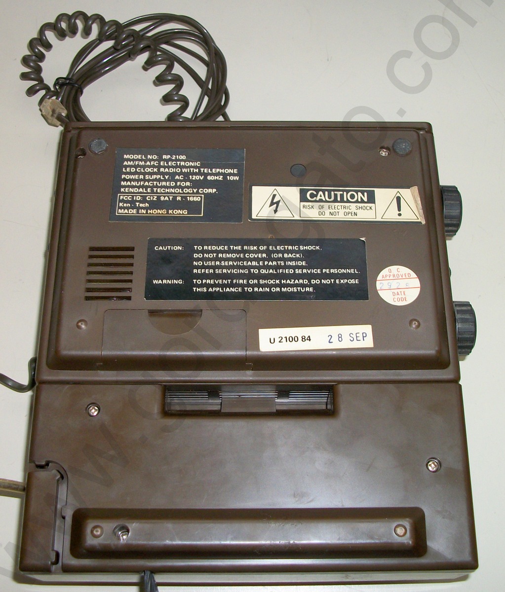 Ken-Tech Digital Clock Radio w/ Phone RP-2199 - Image 5