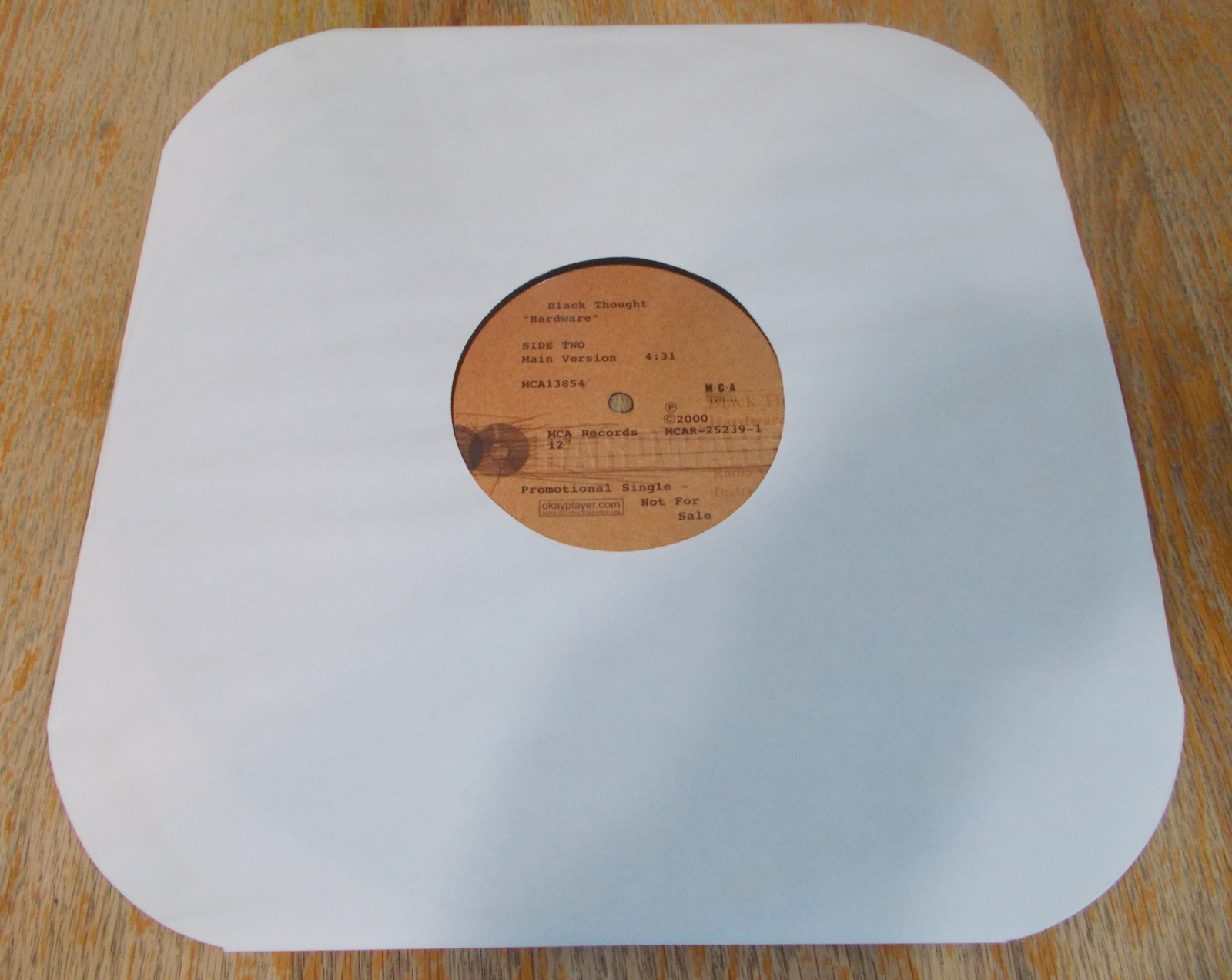 Black Thought of the Roots Hardware Promo 12" Vinyl Record Single 33RPM 2000 - Image 4