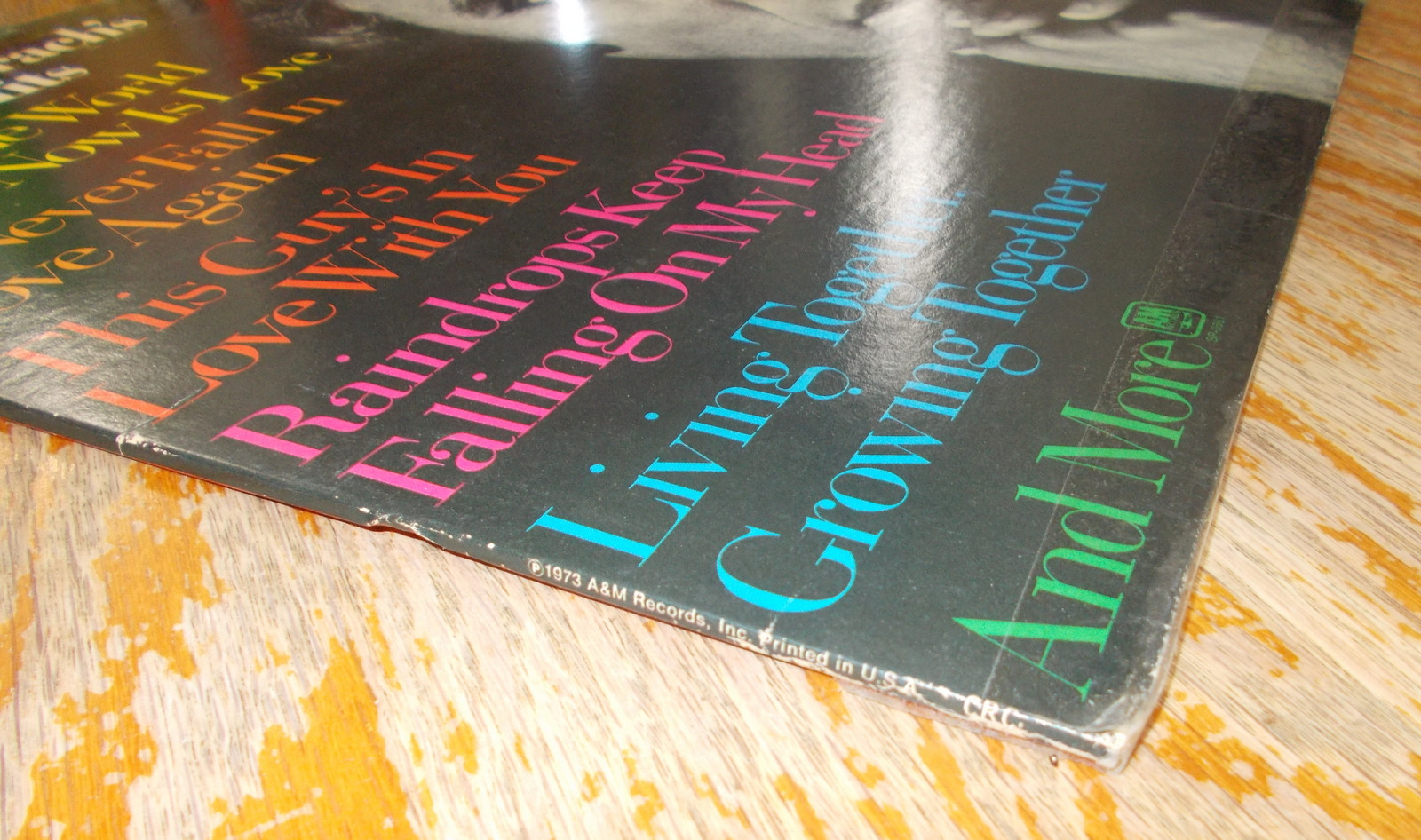 Burt Bacharach's Greatest Hits 12" Vinyl Pop Vocal Record 33RPM 1973 A&M SP-3661 - Image 2