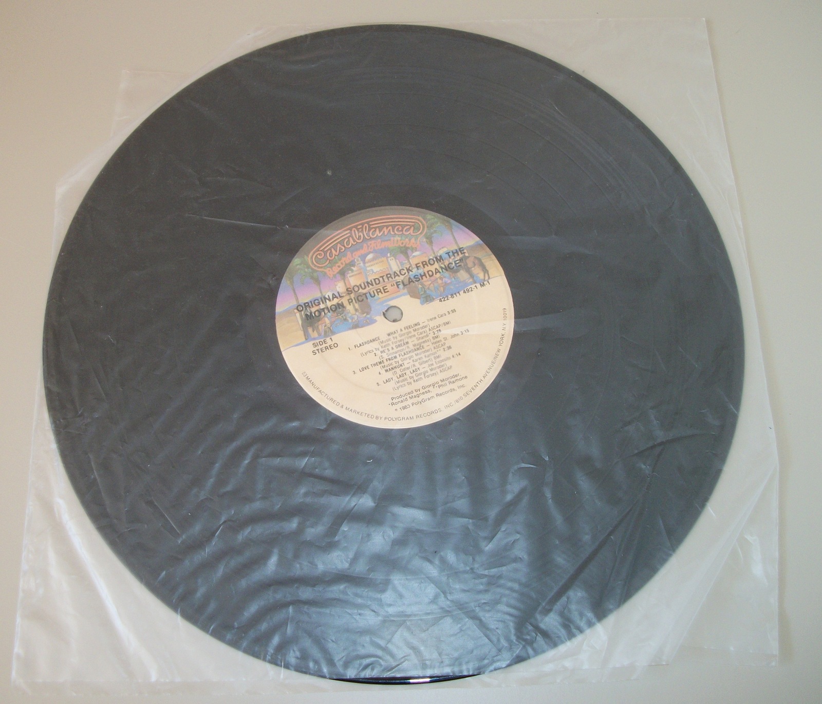 Flashdance Soundtrack 12" Vinyl Pop Record 33RPM 1983 PolyGram 811492-1 M-1 Cara - Image 6