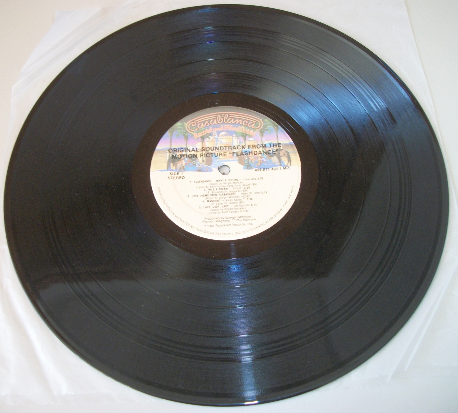 Flashdance Soundtrack 12" Vinyl Pop Record 33RPM 1983 PolyGram 811492-1 M-1 Cara - Image 7