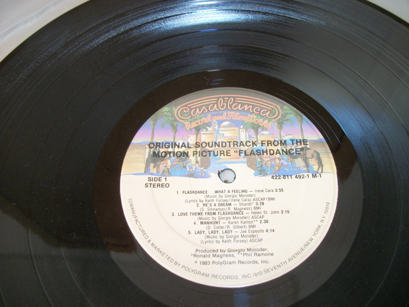 Flashdance Soundtrack 12" Vinyl Pop Record 33RPM 1983 PolyGram 811492-1 M-1 Cara - Image 8