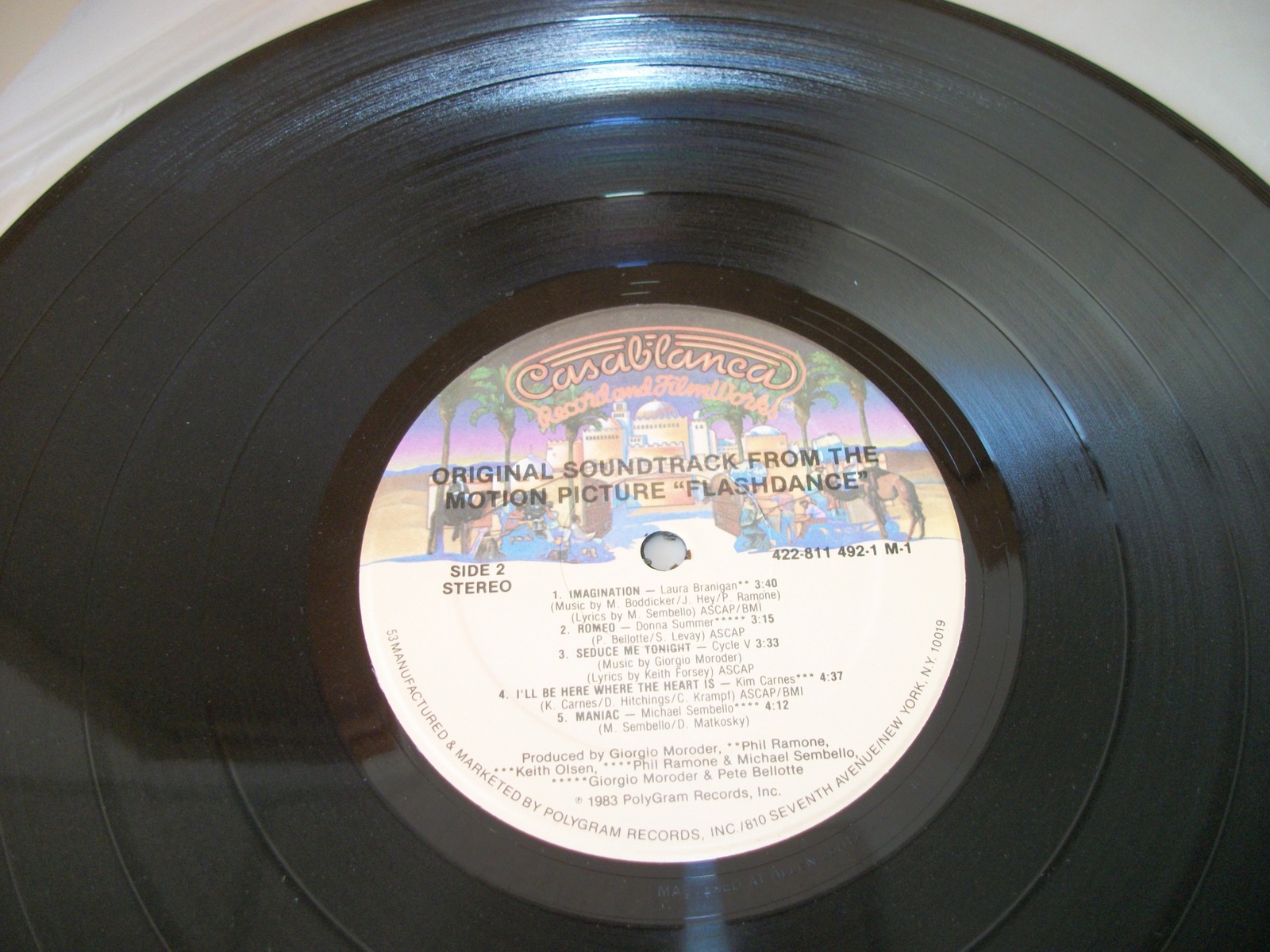 Flashdance Soundtrack 12" Vinyl Pop Record 33RPM 1983 PolyGram 811492-1 M-1 Cara - Image 10