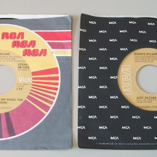 Lot of 2 Ronnie Milsap Just Case What Goes On 45 RPM Vinyl 7" Records MCA 1975