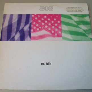 808 State Cubik Single Promo Electro 33 1/3 RPM Vinyl 12" Record 1990 Tommy Boy