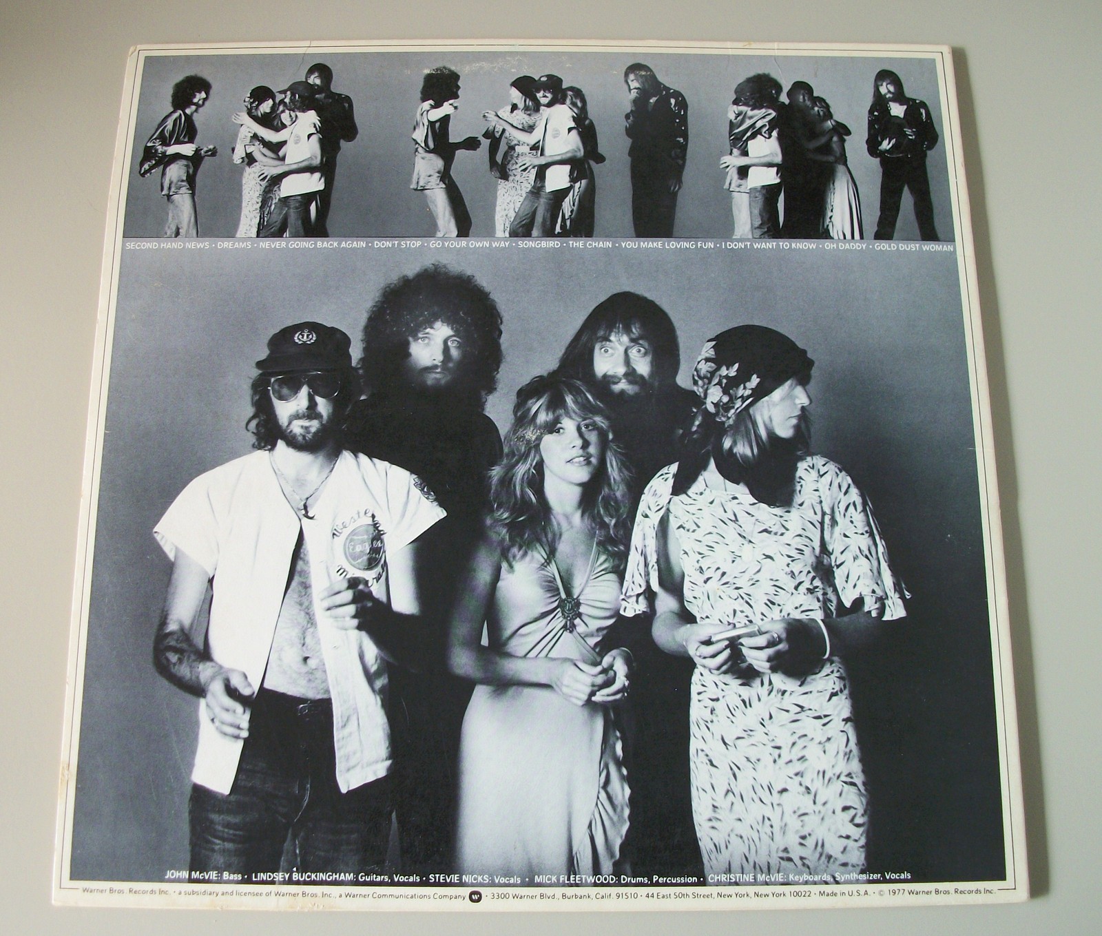 Fleetwood Mac Rumours Stevie Nicks 33 1/3 RPM Vinyl 12" Record Warner Bros 1977 - Image 5