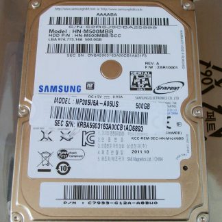 Samsung HN-M500MBB 500GB Notebook Laptop 9mm 2.5" SATA Hard Disk Drive Oct 2011