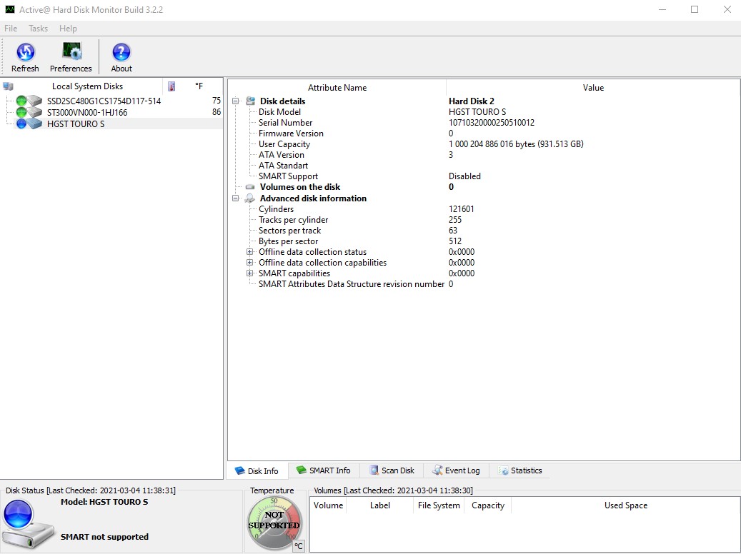 Hitachi HGST Touro S 1000GB 1TB 2.5" External Portable USB 3.0 Hard Disk Drive - Image 4