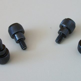 Lot of 4 Corsair #6-32 Thread x 6mm Black Metal Steel Thumb Screws 4 PC Computer Case