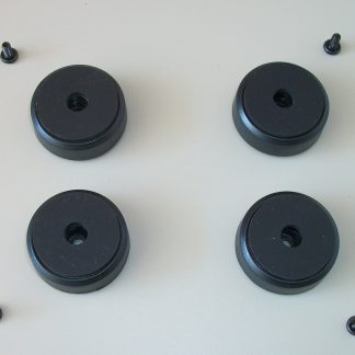 Set of 4 Black Round Plastic Feet Foot for Corsair Crystal 280X Computer Case