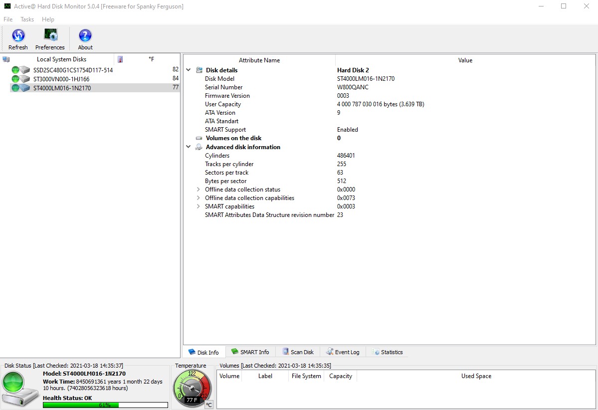 Seagate 4TB 4000GB Laptop 15mm 2.5" SATA Hard Disk Drive ST4000LM016 12/2015 - Image 5