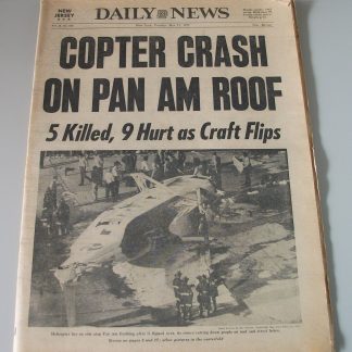 New York Daily News 17 May 1977 Helicopter Crash Pan Am Building Roof Ali Wins