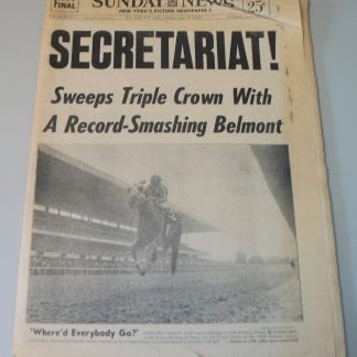 New York Daily News 10 June 1973 Secretariat Triple Crown Belmont Newspaper