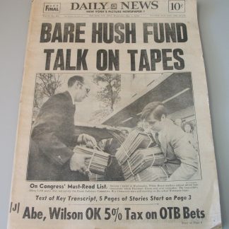 New York Daily News May 1 1974 Nixon Watergate Tape Transcripts Polaroid SX70 AD
