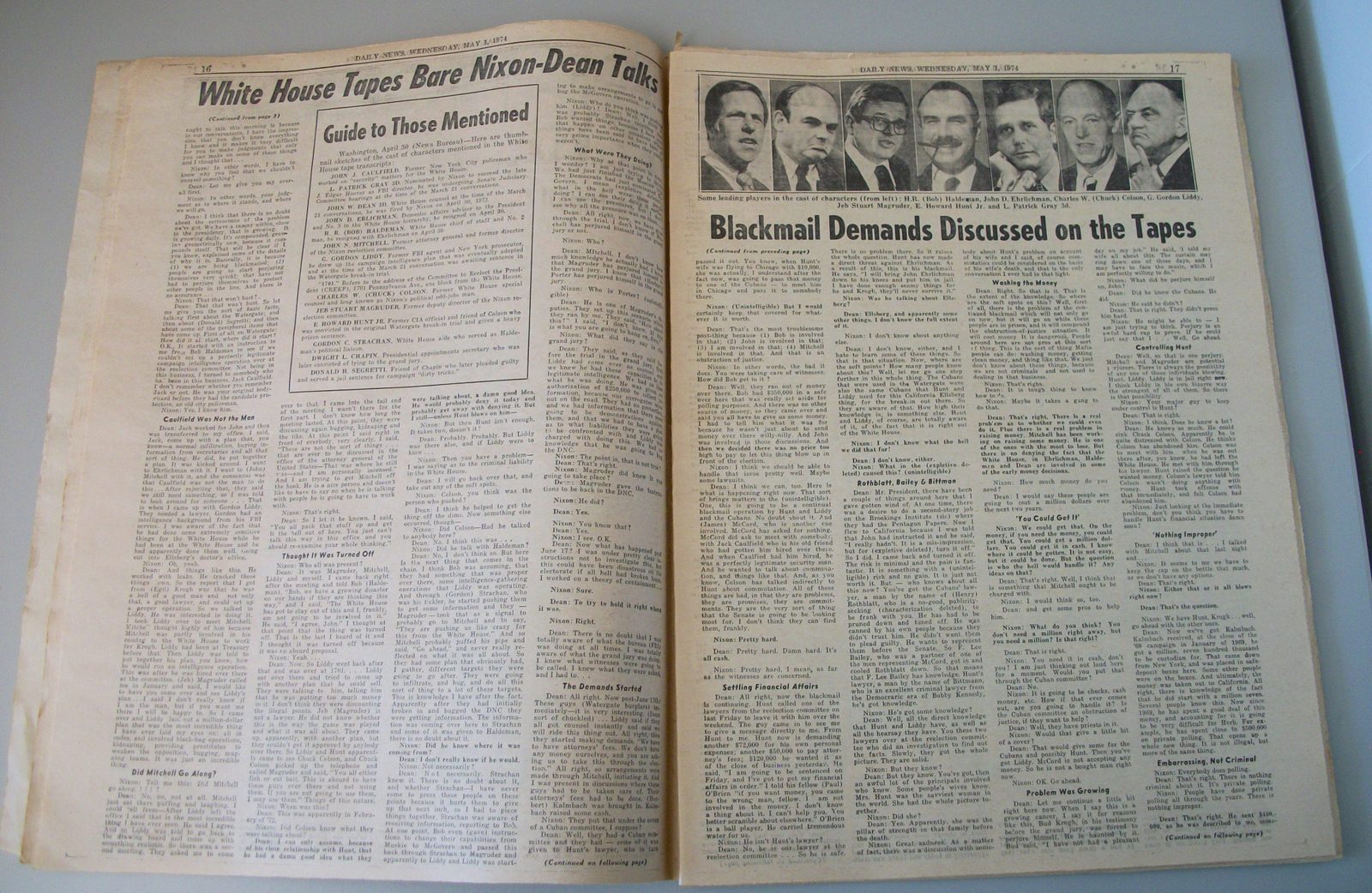 New York Daily News May 1 1974 Nixon Watergate Tape Transcripts Polaroid SX70 AD - Image 8