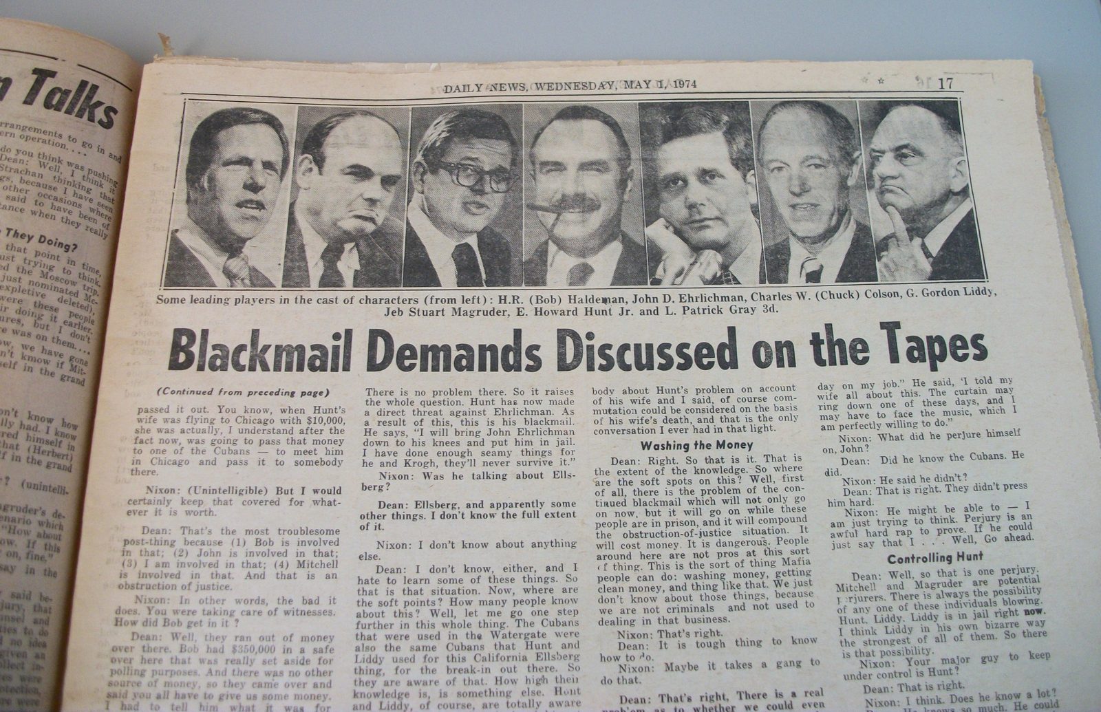 New York Daily News May 1 1974 Nixon Watergate Tape Transcripts Polaroid SX70 AD - Image 9