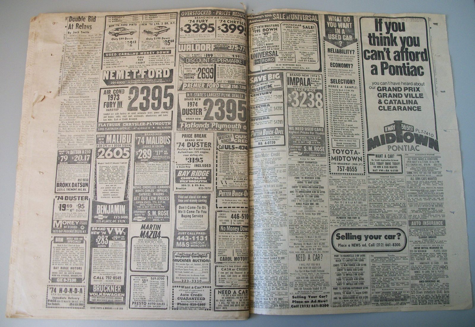 New York Daily News May 1 1974 Nixon Watergate Tape Transcripts Polaroid SX70 AD - Image 16