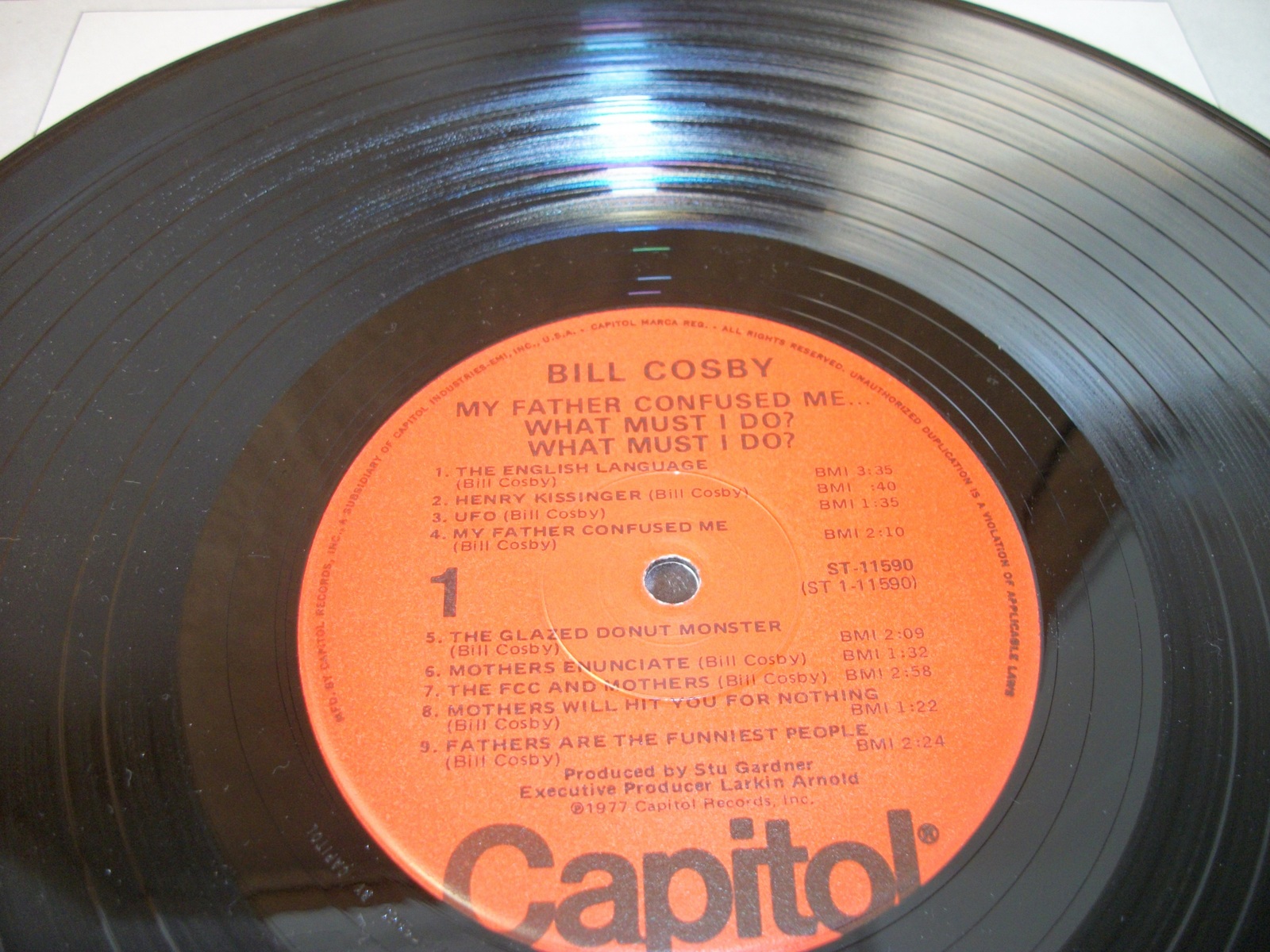 Bill Cosby My Father Confused Me Comedy Vinyl Record 12" 33RPM Capitol 1977 - Image 8