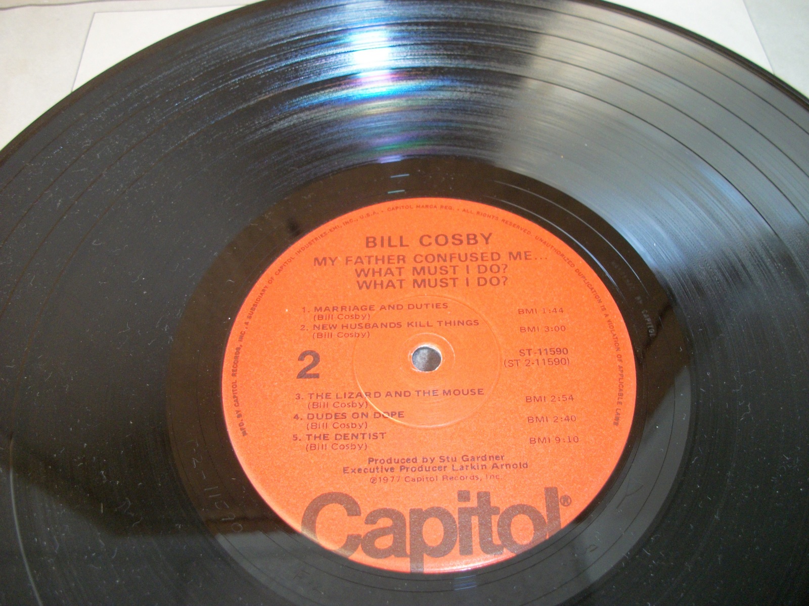 Bill Cosby My Father Confused Me Comedy Vinyl Record 12" 33RPM Capitol 1977 - Image 10