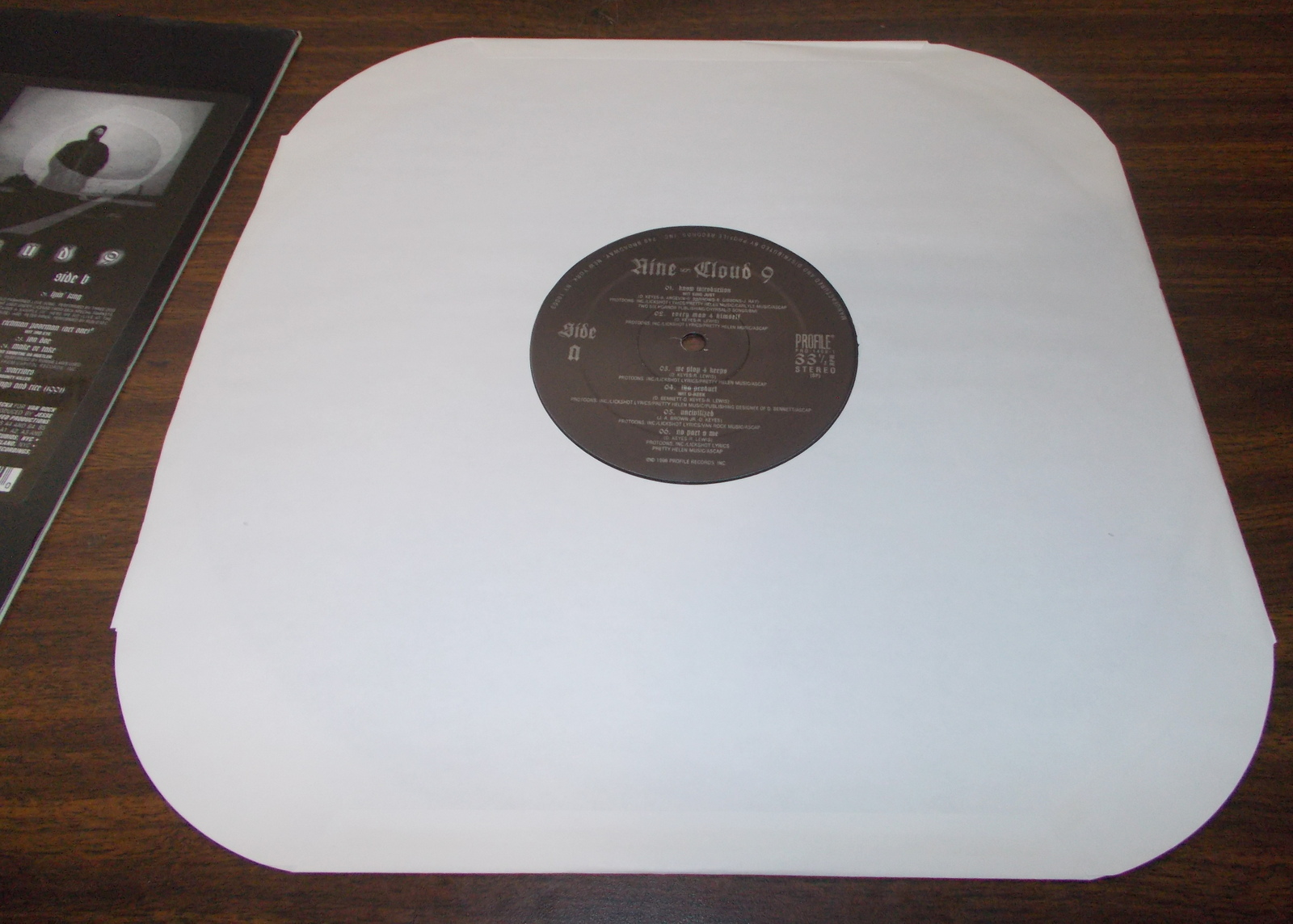 Cloud 9 by Nine East Coast Hip-Hop Music Vinyl Record 12" 33RPM Profile 1996 - Image 4