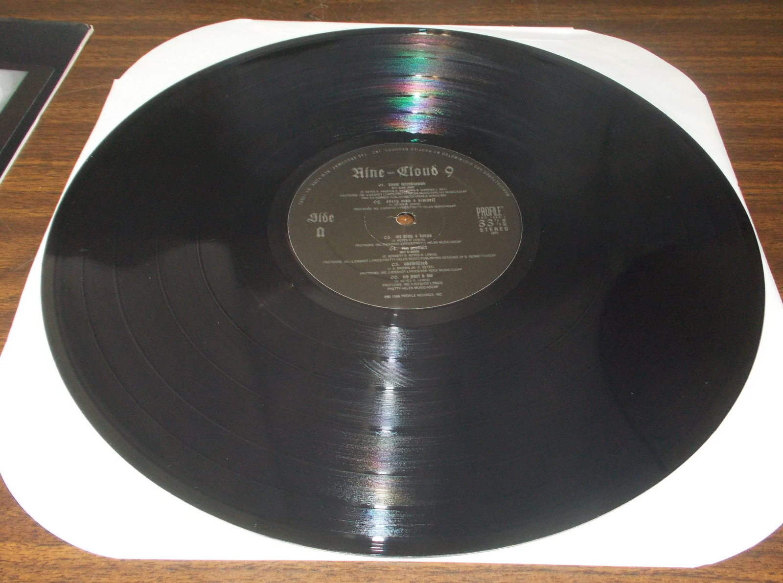 Cloud 9 by Nine East Coast Hip-Hop Music Vinyl Record 12" 33RPM Profile 1996 - Image 5