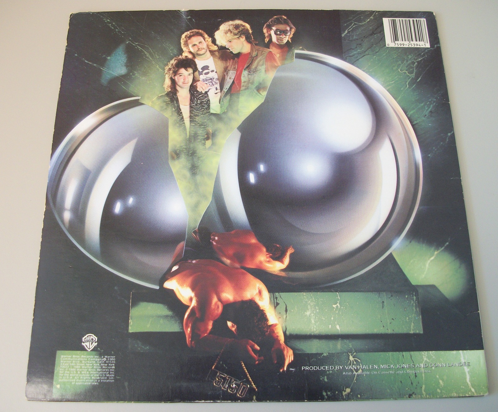 Van Halen 5150 Rock Music Sammy Hagar 33 1/3 RPM Vinyl 12" Warner B Record 1986 - Image 4