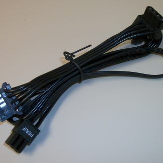 3 x Molex, 1 x Floppy Plugs Modular Power Cable for EVGA 600BQ Power Supply 34"