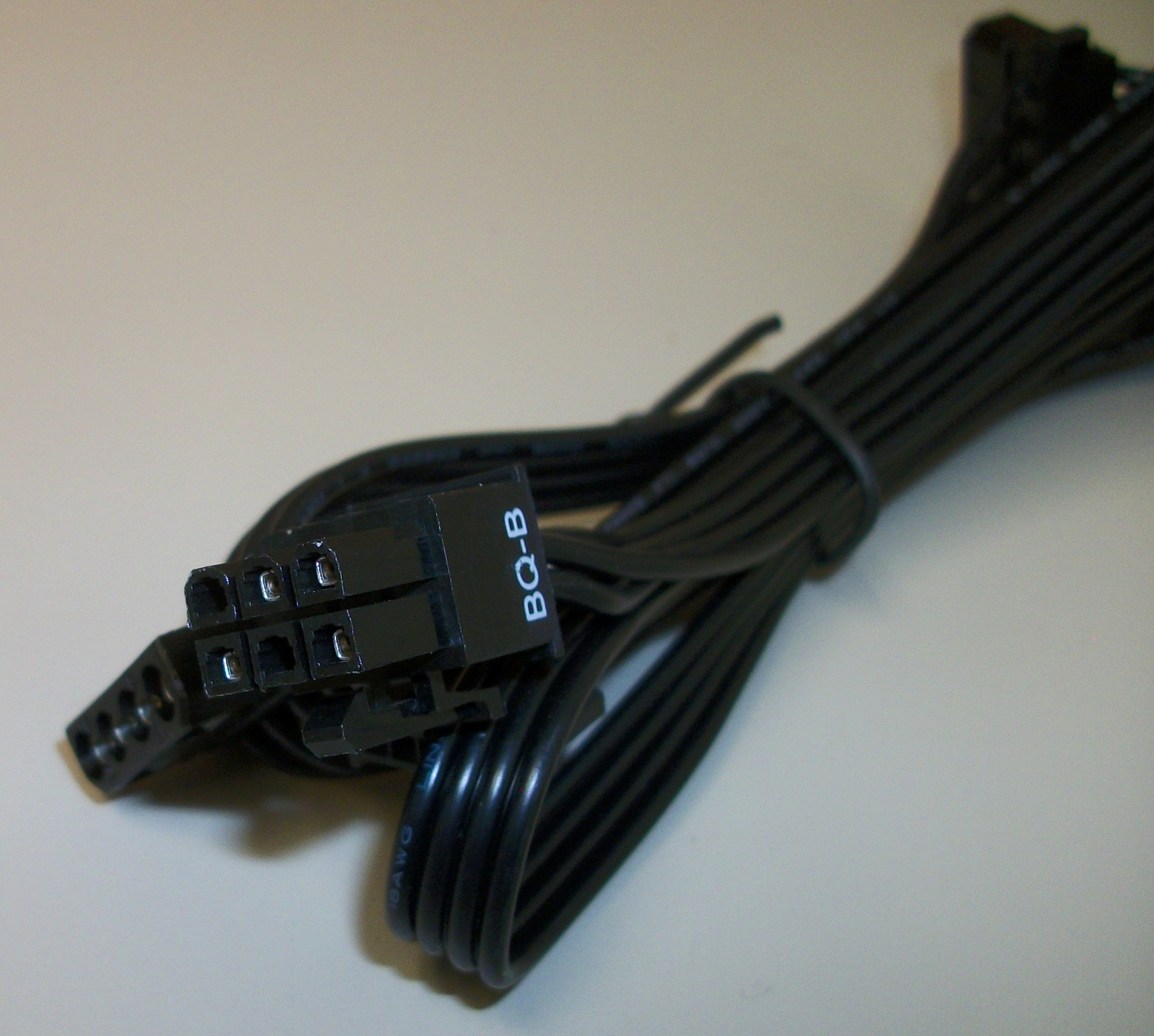 3 x Molex, 1 x Floppy Plugs Modular Power Cable for EVGA 600BQ Power Supply 34" - Image 2