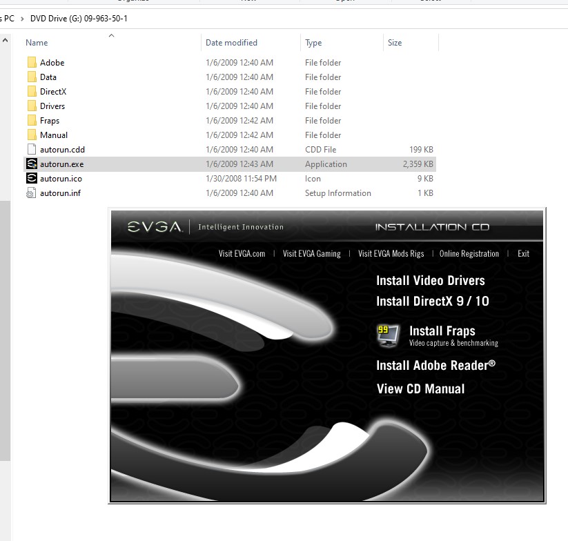 EVGA Nvidia Graphics Original Install CD-ROM Driver Disc Windows Vista XP 2009 - Image 4