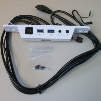 White Front I/O IO Panel USB 3.0 LED Audio Power Switch 4 Corsair iCUE 465X RGB