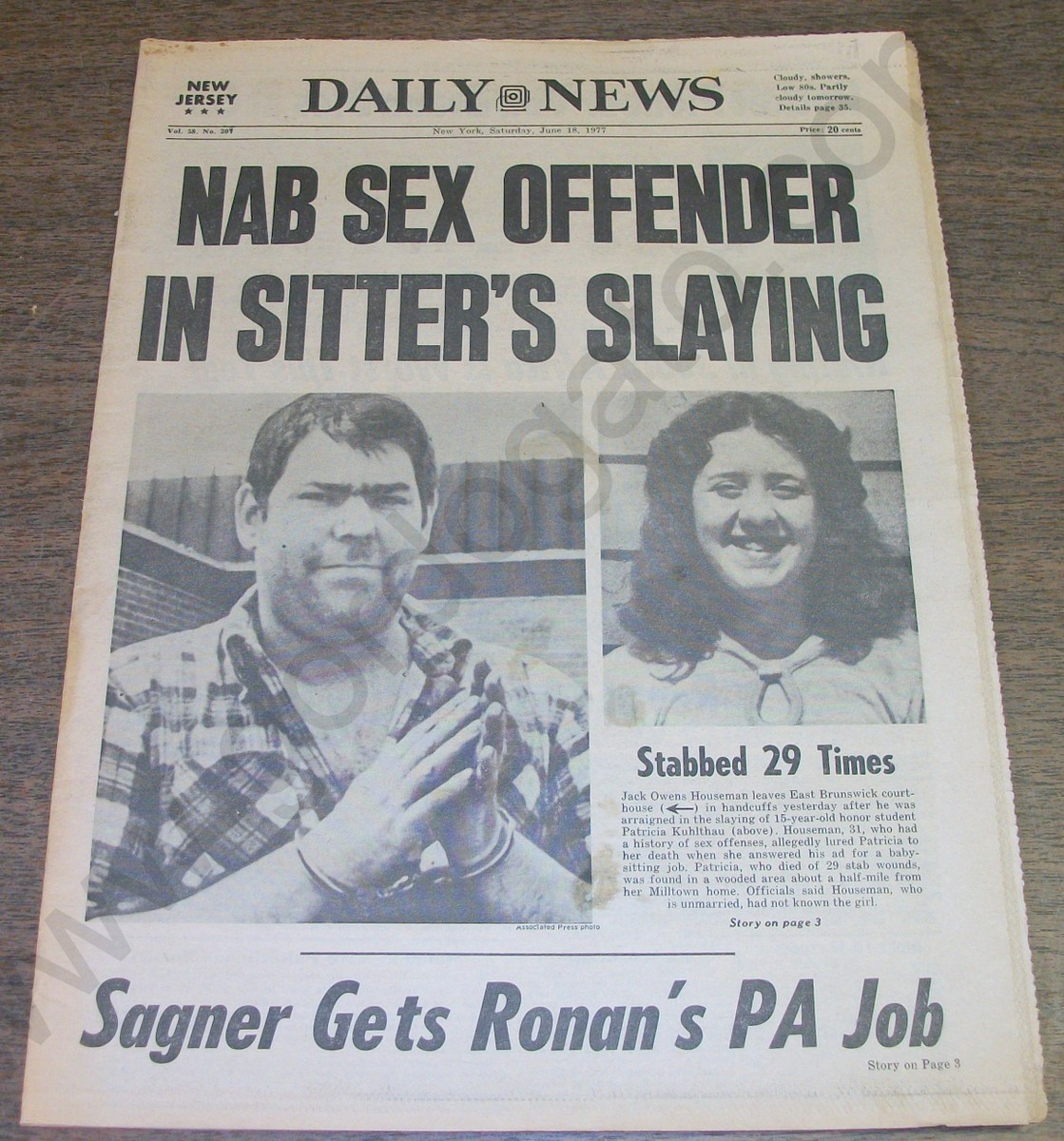 New York Daily News - Saturday, June 18, 1977 - Von Braun, Slayton