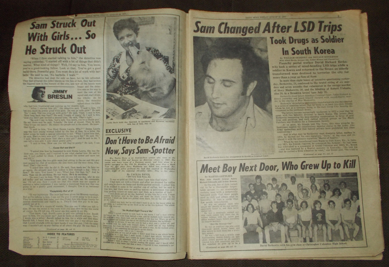 New York Daily News 12 August 1977 Son of Sam David Berkowitz Pele Space Shuttle - Image 2