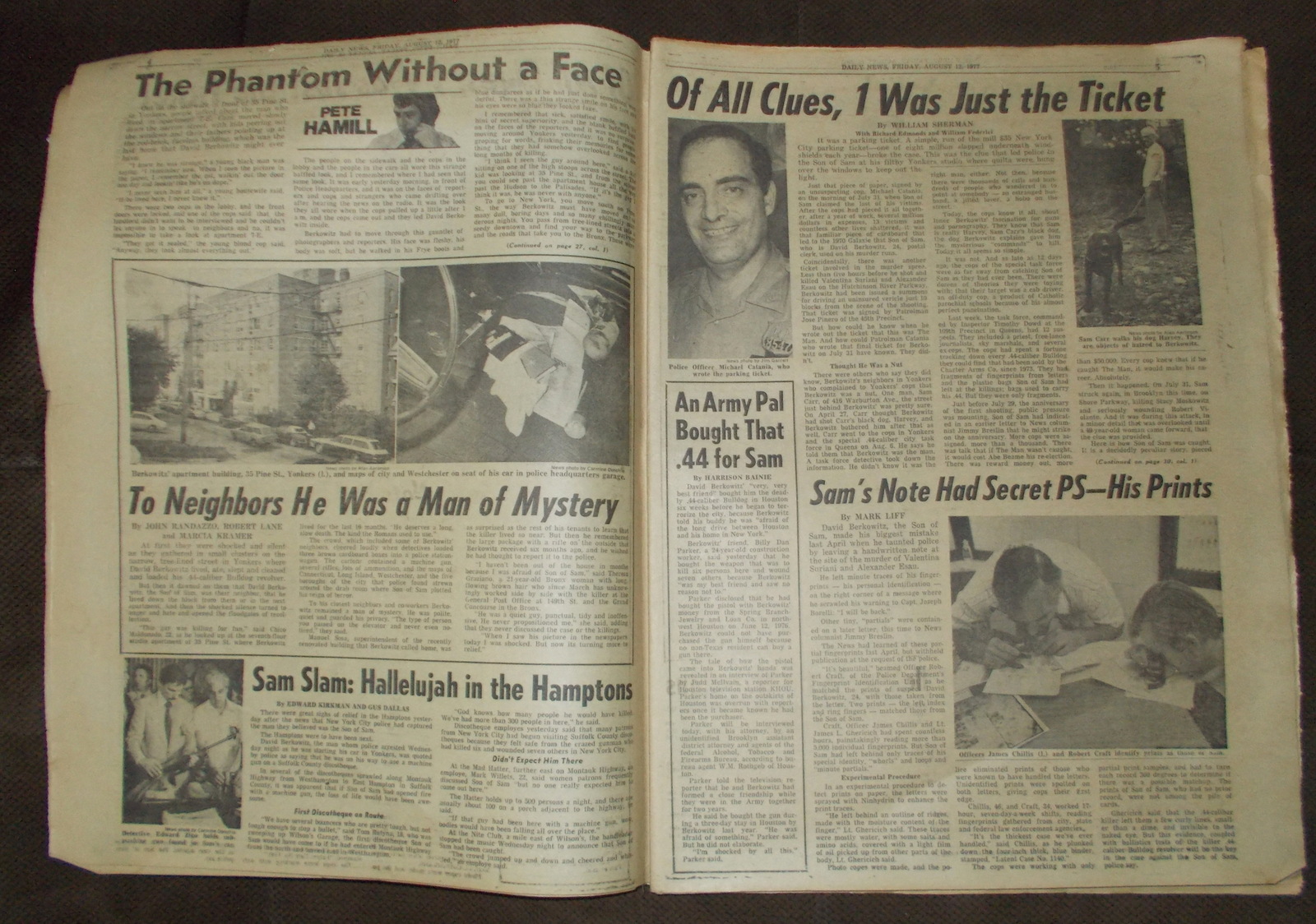 New York Daily News 12 August 1977 Son of Sam David Berkowitz Pele Space Shuttle - Image 3