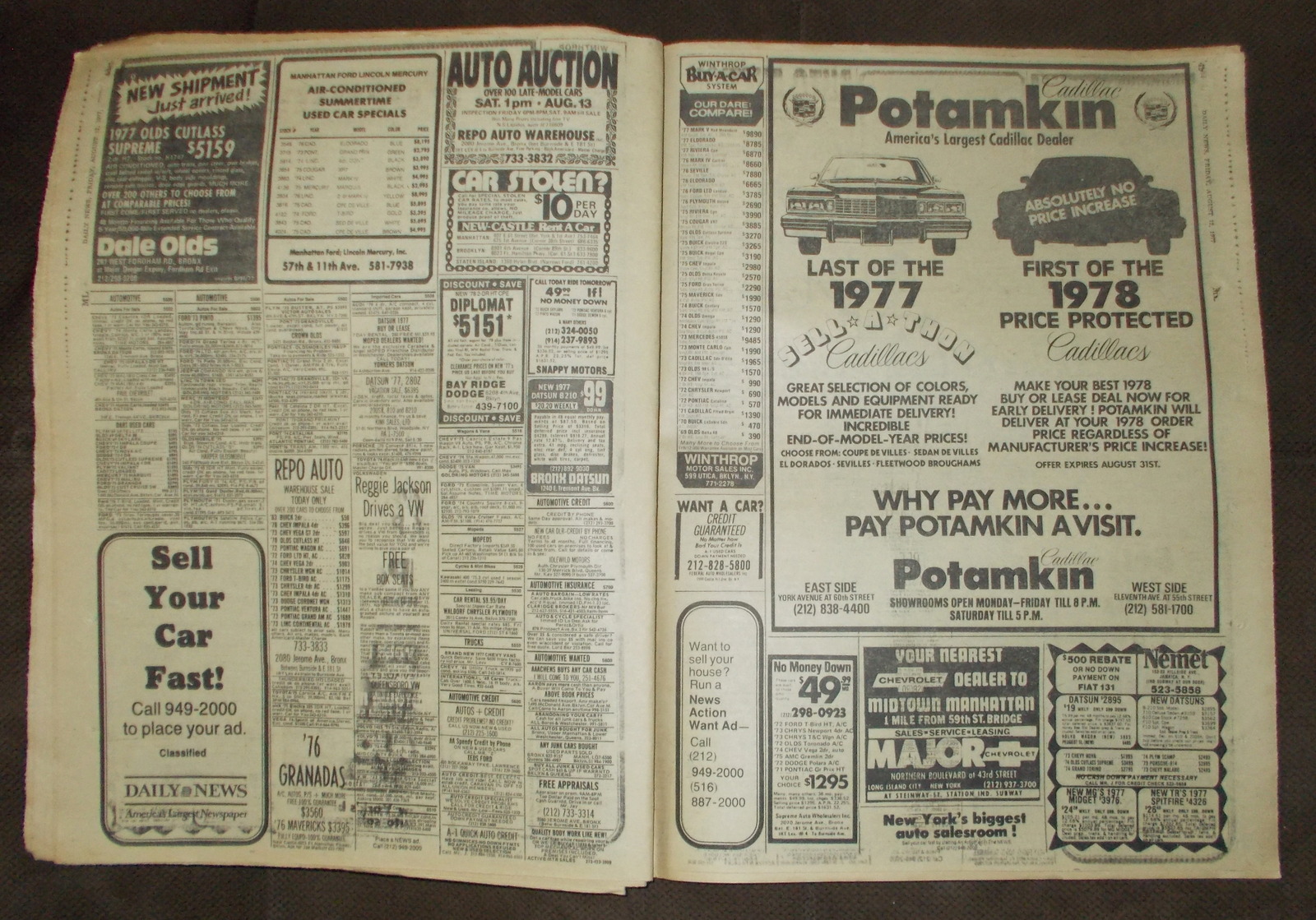 New York Daily News 12 August 1977 Son of Sam David Berkowitz Pele Space Shuttle - Image 9