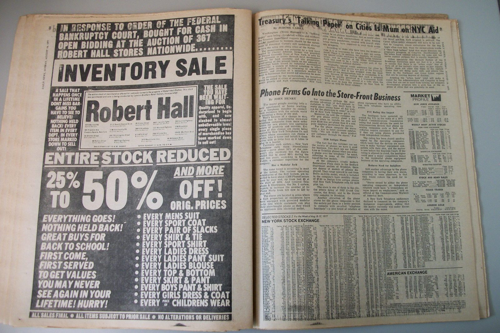 New York Daily News 14 August 1977 Son of Sam David Berkowitz Ali vs. Shavers Ad - Image 9