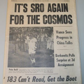 New York Daily News 25 August 1977 Son of Sam David Berkowitz, Star Wars Ad Pele