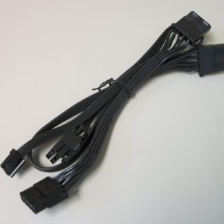 3 Molex Floppy End Plug Modular Power Supply Cable 4 Antec HCG750 HCG-750 Bronze