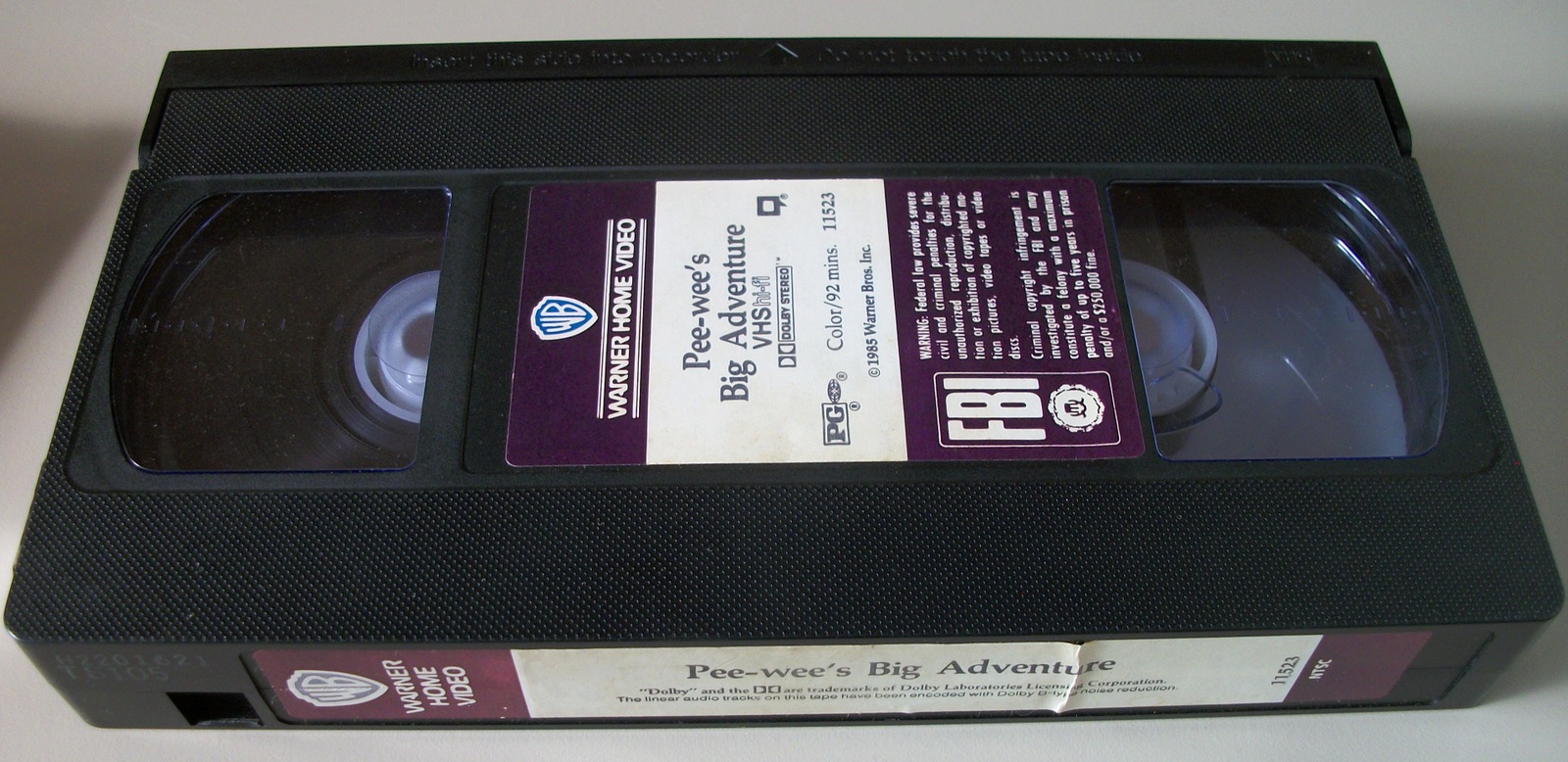 Pee-Wee's Big Adventure PeeWee Herman Tim Burton Paul Reubens VHS Tape 1985 - Image 4