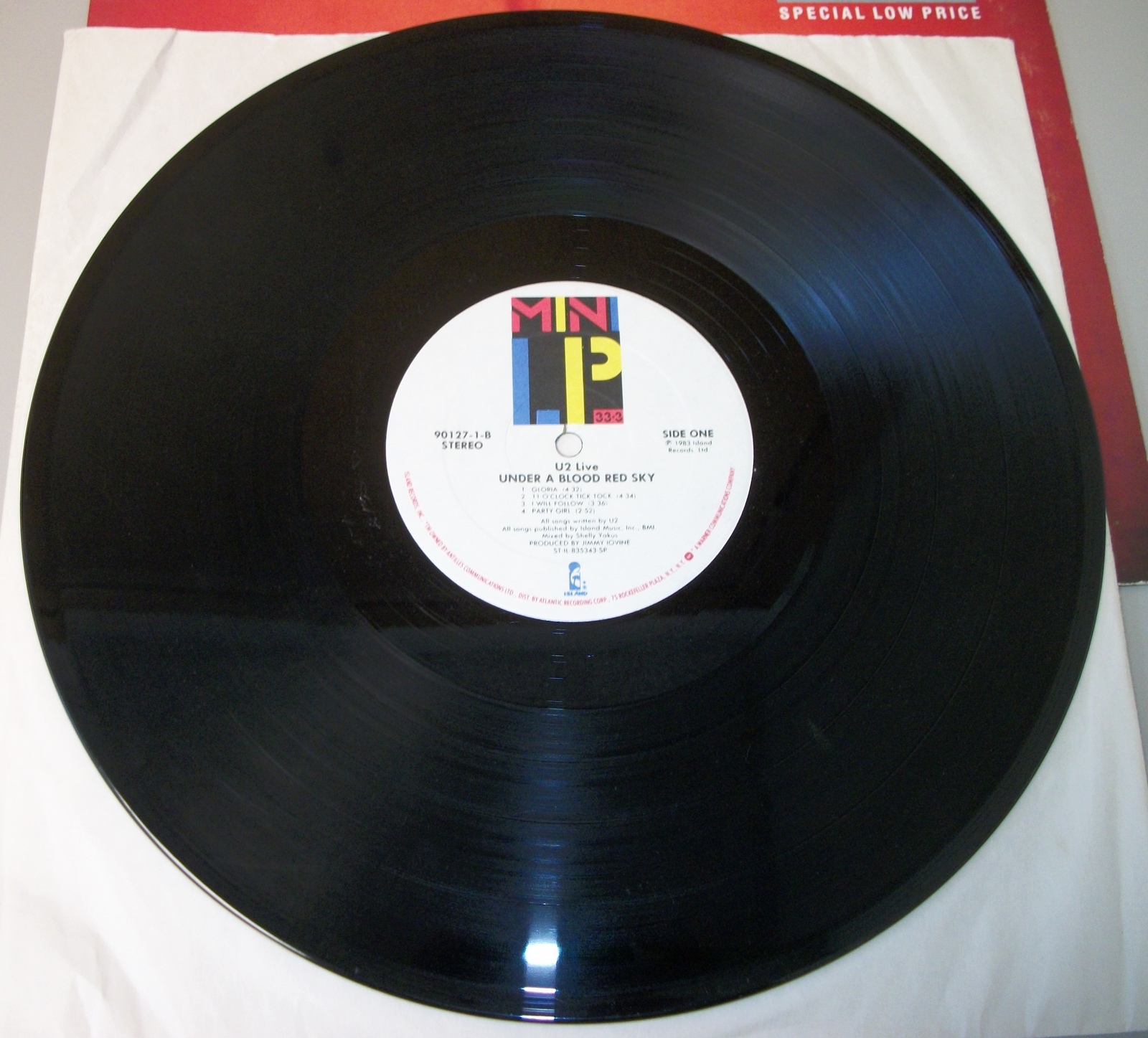 U2 Under A Blood Red Sky Live Mini LP Vinyl Record Rock Music 12" 33RPM 1983 - Image 6