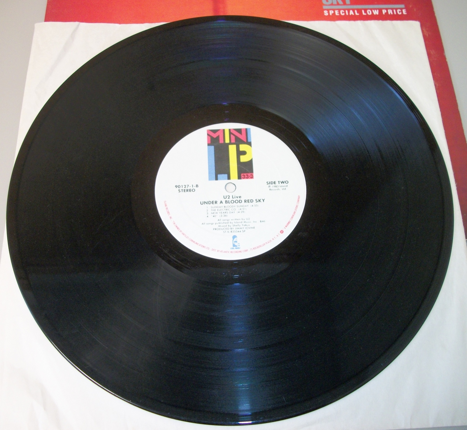 U2 Under A Blood Red Sky Live Mini LP Vinyl Record Rock Music 12" 33RPM 1983 - Image 8