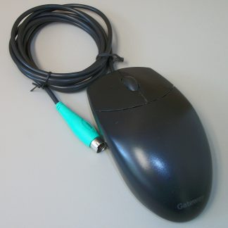 Gateway Logitech PS2 PS/2 2 Button Black Ball Type Roller Scroll Mouse M-S69