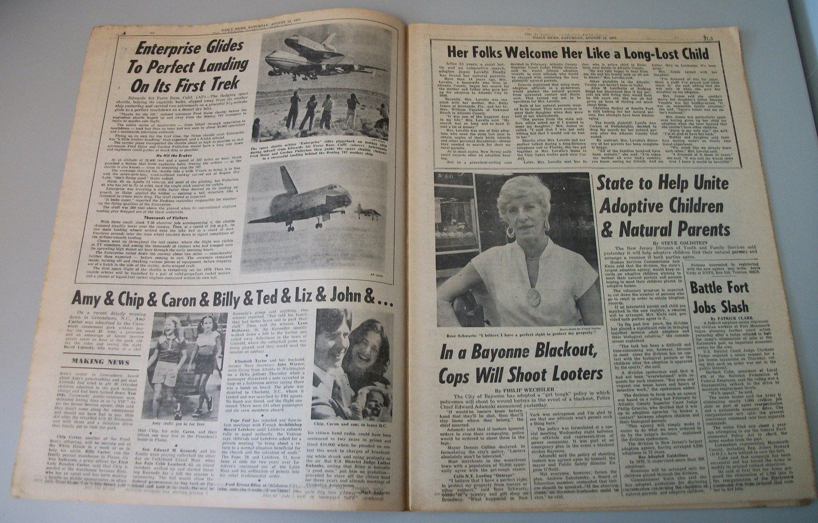 New York Daily News 13 August 1977 Son of Sam David Berkowitz Space Shuttle Test - Image 4